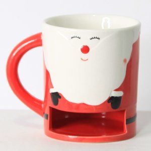 Santa Cookie Pocket Mug made by Indigo. Dishwasher & Microwave Safe!